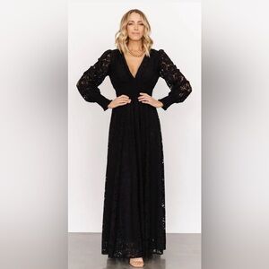 Baltic Born- Aphrodite Lace Maxi Dress- Black- NWT Women’s M